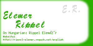 elemer rippel business card